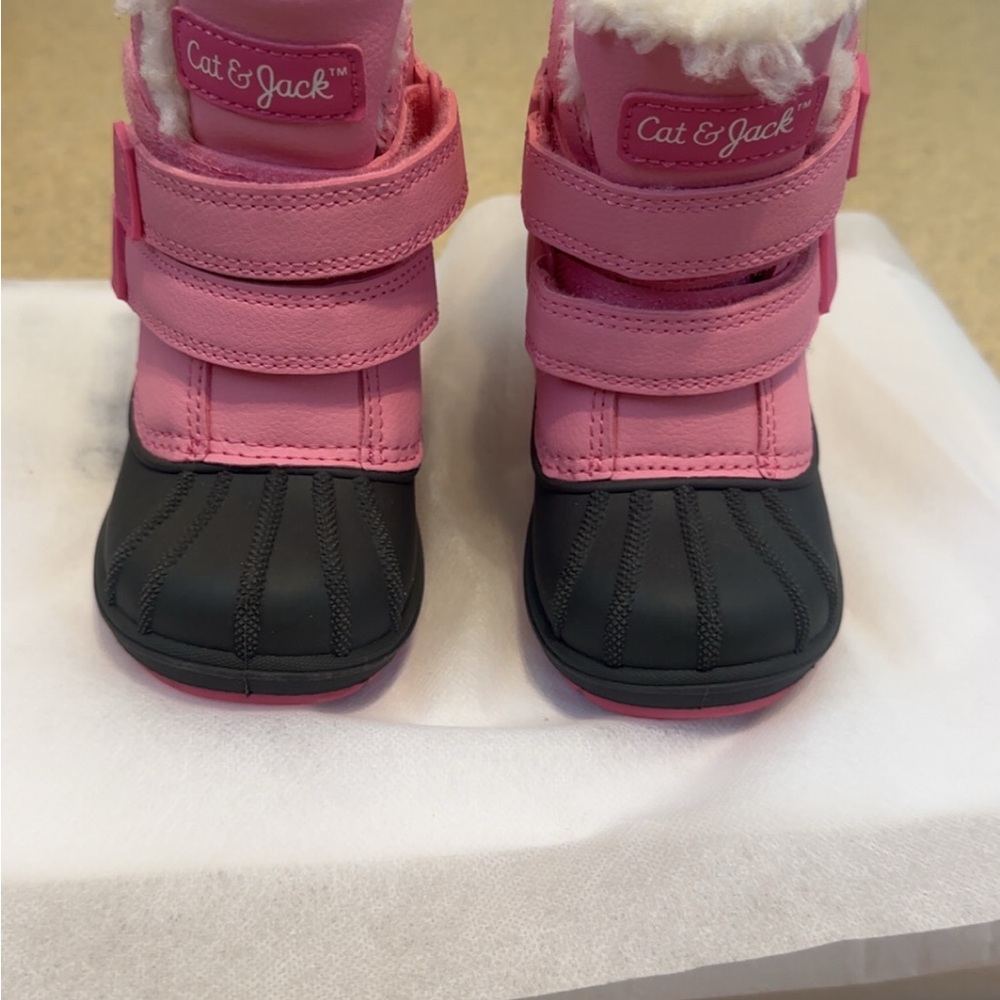 Cat & Jack Pink and Gray toddler Boots